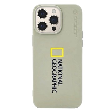 NATIONAL GEOGRAPHIC 國家地理 Nat Geo Soft 矽膠保護殼  iPhone 15 Pro Max  米色