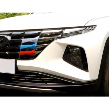 ~歐力斯~現代 HYUNDAI 22-25年 Tucson L中網飾條 水箱飾條 水箱罩飾條 三色飾條 三色中網