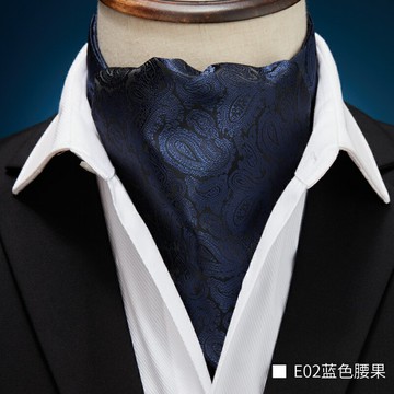 優雅男士領巾潮英倫復古搭西裝絲巾配襯衫領口巾春季商務圍巾圍脖