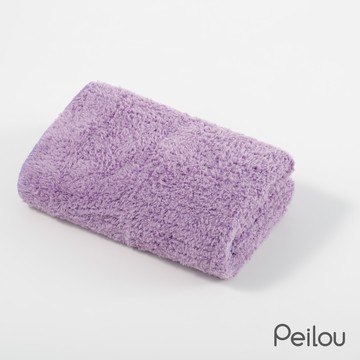貝柔 Peilou - 超強十倍吸水超細纖維抗菌大毛巾/枕巾-輕柔紫 (50x90cm)