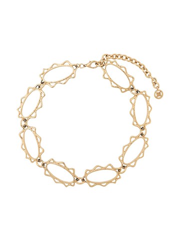 Givenchy Pre-Owned - 1980s oval-shape link necklace - women - Metal - One Size - Gold
