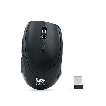[RONEVER] 2.4G無線靜音光學滑鼠 SYS168 黑
