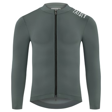 BAISKY男款雙拉鍊抓絨長車衣 潔淨ii 深灰  XXL  1入