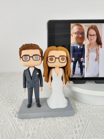 客製化3D人像公仔 訂製手工Funko Pop情侶父母夫妻結婚週年禮物