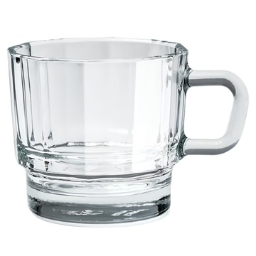 H MM W Glass 透明玻璃杯 300ml 手工壓製 台灣製造  透明色  1個