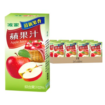 波蜜 蘋果汁  24入  300ml