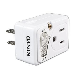 KINYO 節電1開2插分接器 MR-5352(兩入裝)
