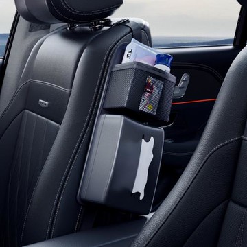 汽車座椅側面抽紙巾盒副駕駛坐椅收納儲物袋中間車載內飾掛式用品