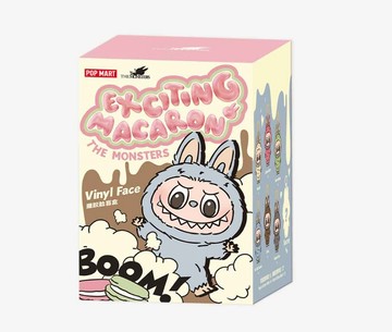POPMART POPMART The Monster LABUBU  心動馬卡龍系列 搪膠毛絨掛件