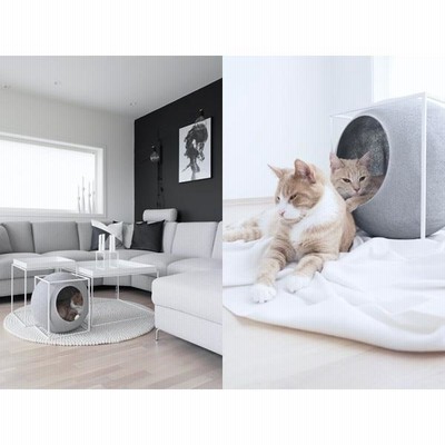 直営公式 MEYOU THECUBE ザ キューブ キャットハウス ベッド ペット 爪