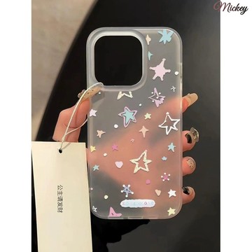 多巴胺星星適用蘋果17/16PROMAX手機殼iPhone15軟殼14卡通13簡約12/8