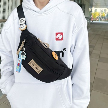 Bag House👜 【1.2萬人好評】潮牌胸包手機休閒簡約挎包單肩背包日係百搭斜挎包運動腰包 男生包包