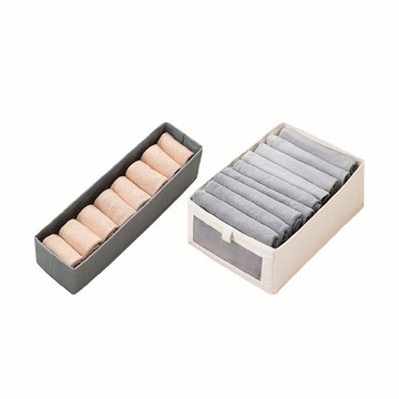 【蝦皮直營】布藝衣服收納框 衣物收納框 棉麻收納框 布藝收納盒 衣櫃收納箱 可堆疊收納 可折疊SN0341