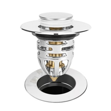 臉盆彈跳銅芯下水器 洗手槽排水器 彈跳按壓臉盆排水器 落水頭 贈品禮品 A6338