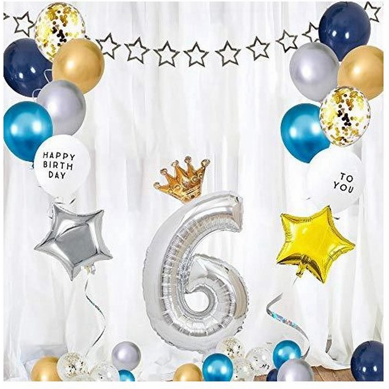 O Life 6歳 ハーフ バースデー バルーンセット 数字風船 ナンバー 誕生日バルーン 大きい 星 ガーランド 女の子 男の子 誕生日お祝い 飾り 通販 Lineポイント最大0 5 Get Lineショッピング