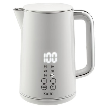 Kolin 歌林 316不鏽鋼智能溫控快煮壺 白色 1.7L  KPK-LN211