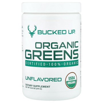 Bucked Up, 有機綠色，原味，9.52 盎司（270 克）