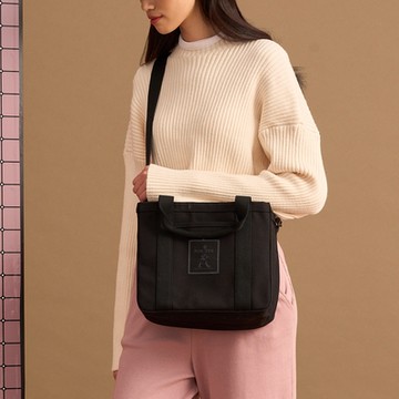 PORTER INTERNATIONAL - 立體分隔BLOCKER手提包 - 黑