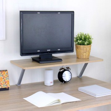 【頂堅】寬80公分(Z型)桌上型置物架/螢幕架(三色可選)原木色
