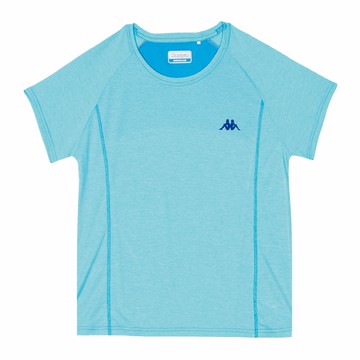 KAPPA義大利女吸濕排汗圓領衫 珊瑚藍 341E7GW474 台灣製