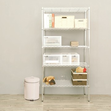 youneed 優尼德加強防鏽 90x45x180五層鐵力士架(鍍鉻架/電器架/收納架)
