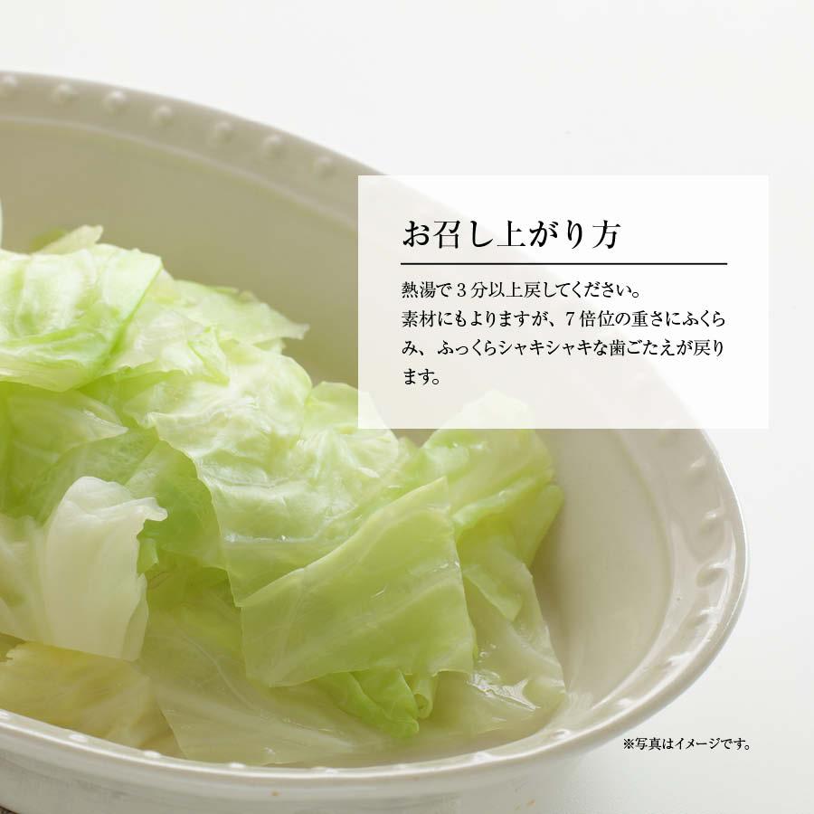 国産 乾燥キャベツ 60g 無添加 ベジタブル 食物繊維 ドライ野菜 みそ汁 味噌汁 スープの具 インスタント ラーメン カップ麺 時短調理 保存食