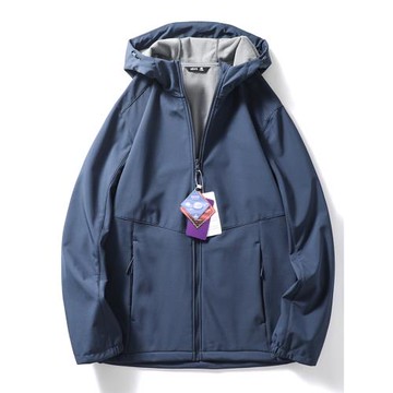 軟殼沖鋒衣男款春秋防水風衣美式戶外加絨工裝外套外貿男裝夾克