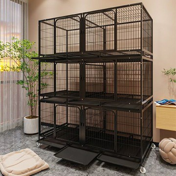 免運 可開發票 繁育籠貓籠子家用帶隔斷貓咪繁殖籠三層鴿子籠兔籠雞籠子小狗籠子