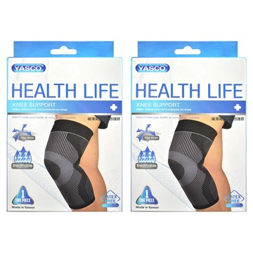 YASCO 昭惠 纖薄高張力涼感護膝 74002SK 黑色  L~XL(37~45cm)  2個