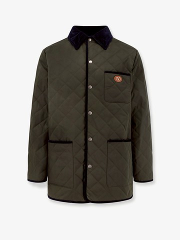 Quilted jacket with VLogo Signature patch - VALENTINO - gender_Man