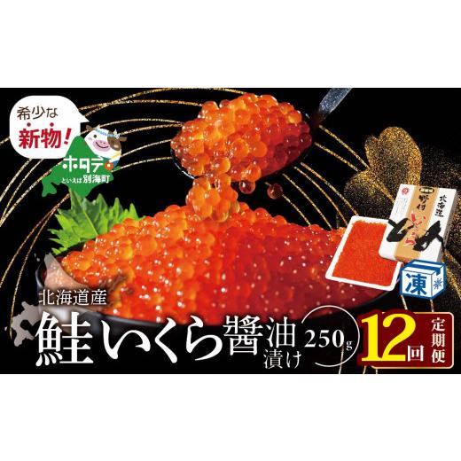 ふるさと納税 北海道 別海町 希少な新物いくら！計3kg 12ヵ月 定期便 漁協 直送！本場「北海道」 いくら 醤油漬け（ 定期便 海…