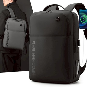 A classic全新男士戶外大容量雙肩包背包多功能商務休閒電腦包