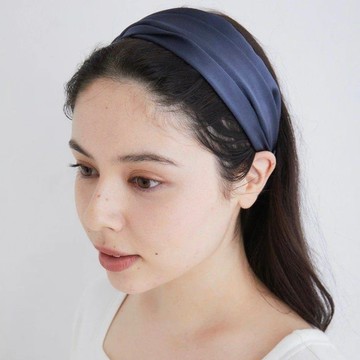 Foo Tokyo 純蠶絲髮帶 - 粉米色