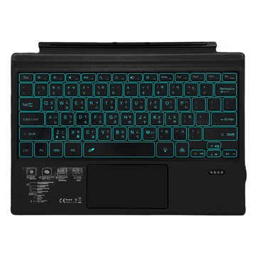 其它品牌 IS愛思 SF-2087D Surface Go/Go2/Go3七彩背光輕薄鍵盤 繁體注音 台灣雙認證 多角度 攜帶方便