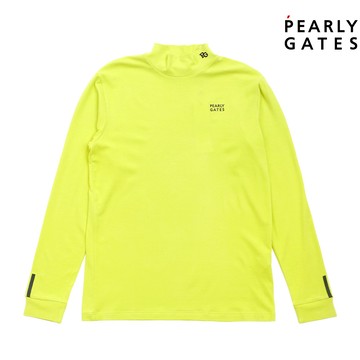 【ṔEARLY GATES】男款淺綠色冬季運動必備柔軟舒適吸濕發熱高爾夫戶外最佳選擇暢銷基本款長袖立領衫 JGU26101