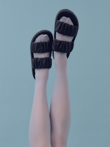 Camellia Scrunch Mule 3cm Sandals (01)