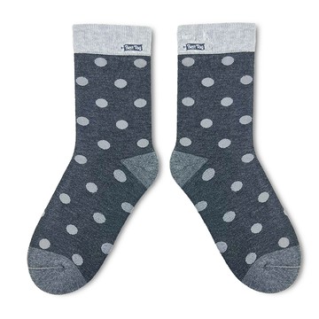 Best Tag 大圓點圖案襪 黑/灰 25-28cm