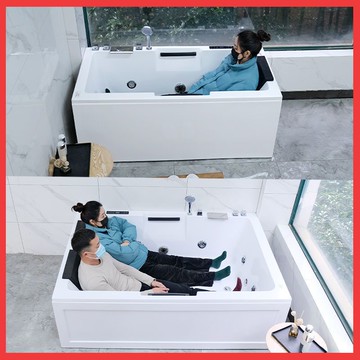 【可開發票】亞克力雙人大人大型超大號情侶加寬沖浪按摩恒溫浴缸浴盆酒店別墅