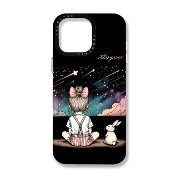 iPhone 16 Pro Max 殼 TRON iPhone 16 Pro Max 觀星小女孩 MAGSAFE 磁吸 太空殼 透白款 手機殼