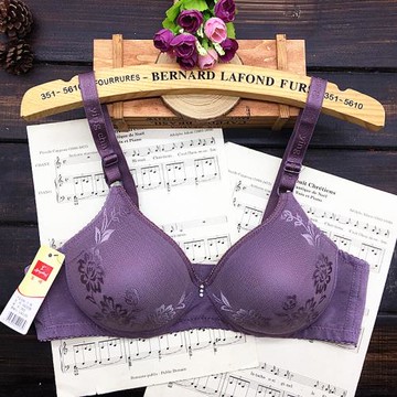 瑩嫦無鋼圈薄杯定型調整型文胸網紗面中老年三排扣媽媽棉質內衣女