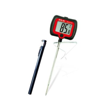 【聖岡科技Dr.AV】GE-27R專業級 旋轉大螢幕 速顯 電子式 溫度計(顏色隨機 螢幕角度可調 可調式鍋夾 -30~300度)