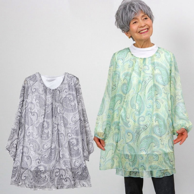 シニア服 80代 70代 60代 レディース 婦人服 高齢者 おばあちゃん シフォンプリントチュニックワンピース 敬老の日 プレゼント ギフト 通販 Lineポイント最大0 5 Get Lineショッピング