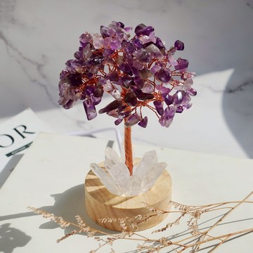 【命運好好玩】名利貴人紫晶樹燈