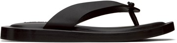 Jil Sander 黑色夹趾凉鞋