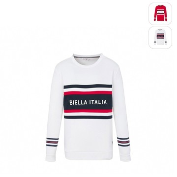 【FILA】男性 長袖圓領T恤-白色 1TEZ-5701-WT