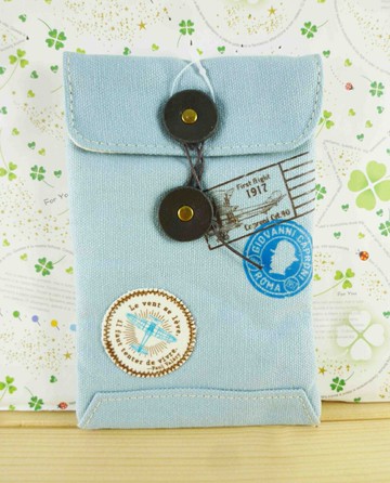 【震撼精品百貨】風立ちぬ 風起 手機袋-藍色 震撼日式精品百貨