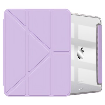 vXTRA 飛創 Y折立架平板保護套 多種觀看角度 三角支撐 擴充底部  iPad Pro 13吋 2024  夢幻紫  1個