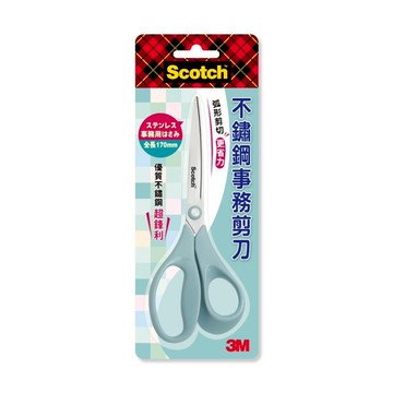 蝦皮隔日到貨 3M SS-AS6.5 不鏽鋼事務剪刀-藍綠 墊腳石購物網
