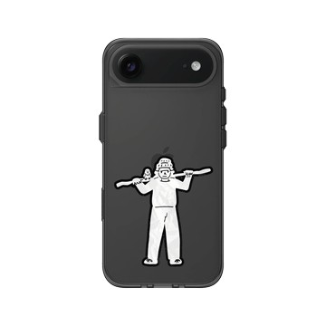 iPhone Air Clear (相機按鈕) 酷墨灰 - Abei - MaskBoy, 棍子與小鳥