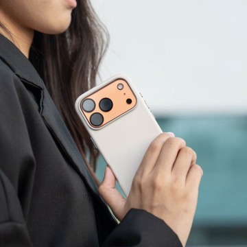 LINKASE iPhone 17全系列專用 內建SuperCard超級悠遊卡官方授權認證晶片 手機加值超悠嗶嗶殼_Leather皮革款(多色可選) iPhone 17 Pro Max (6.9吋)專用 皮革款-奶油白色